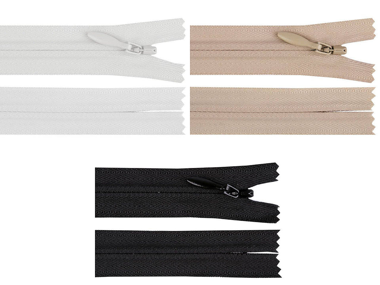 FAG YKK invisible en nylon, No4, longueur 50 cm