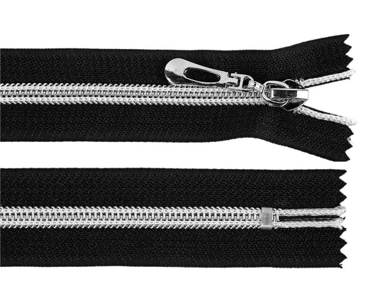 FAG en nylon No7, longueur 18 cm, dents argentées