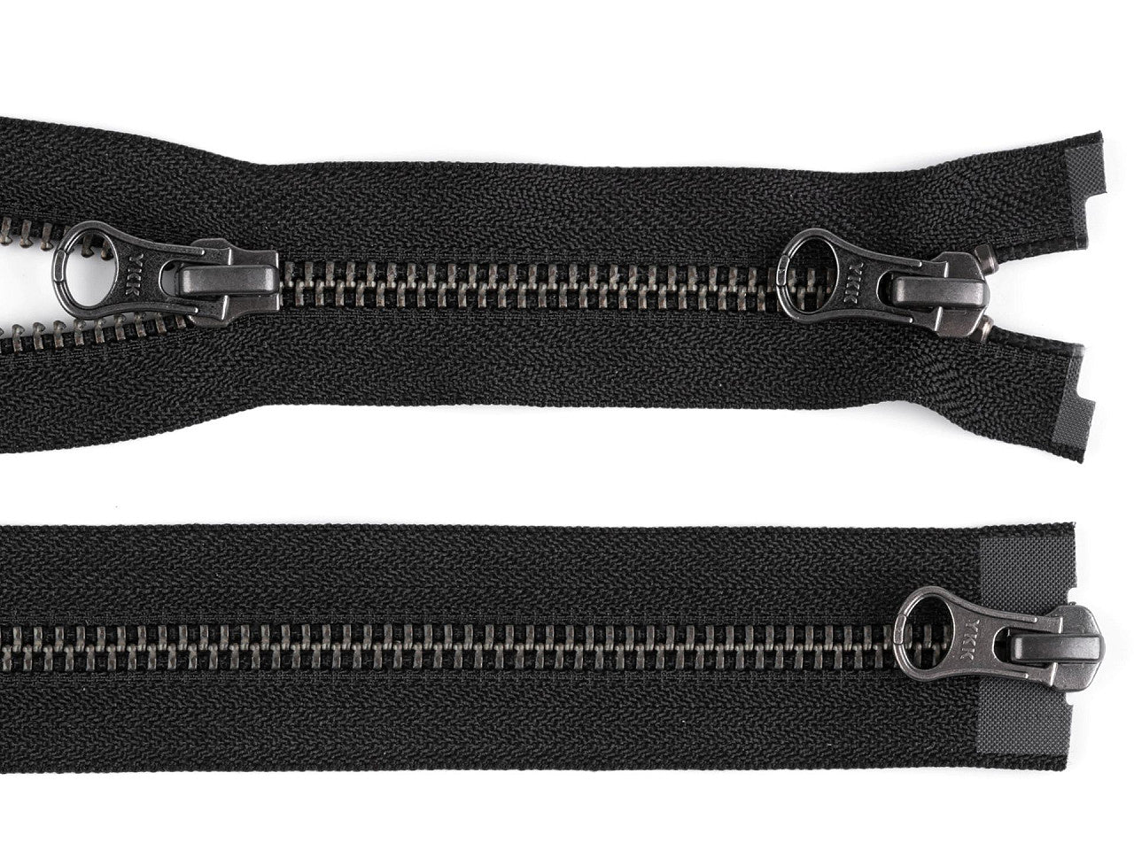FAG métallique YKK No5 à 2 curseurs séparable 50 cm, séparable en cuir