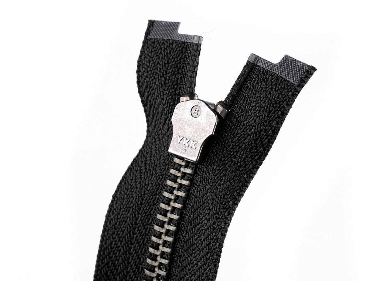 FAG métallique YKK No5 à 2 curseurs séparable 60 cm, séparable en cuir