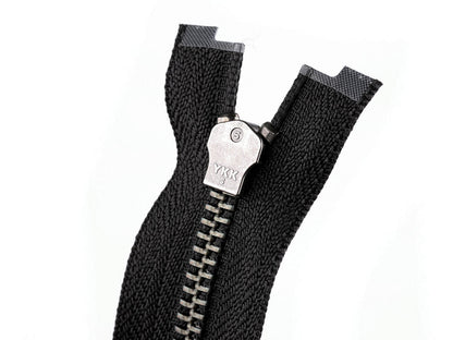 FAG métallique YKK No5 à 2 curseurs séparable 60 cm, séparable en cuir