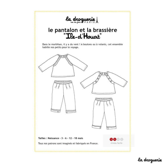 Patron couture de l'ensemble "Ile-d'Houat"