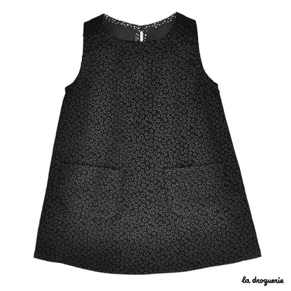 Patron couture de la robe "Chic en noir et blanc"
