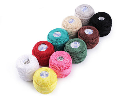 Pelote de fil de broderie en coton, NITARNA Rép. Tchèque - 10pc