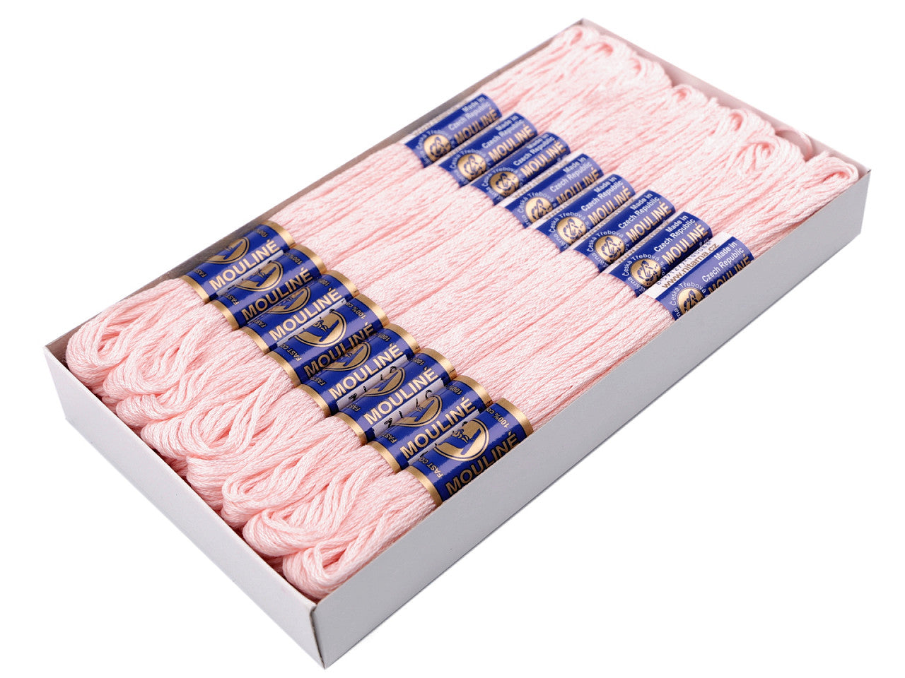 Fil de broderie en coton Mouliné, NITARNA Rép. Tchèque - 24pc