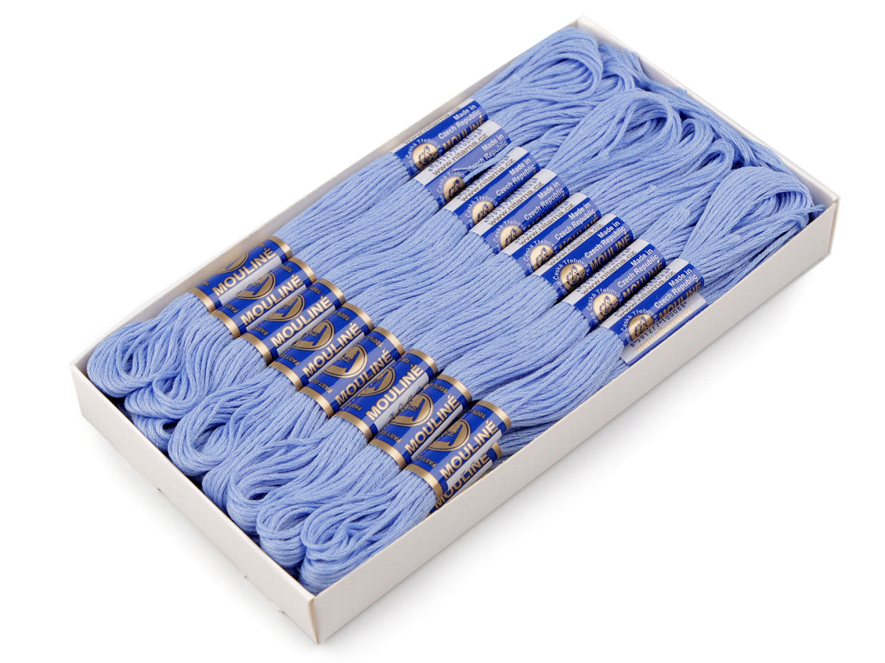 Fil de broderie en coton Mouliné, NITARNA Rép. Tchèque - 24pc