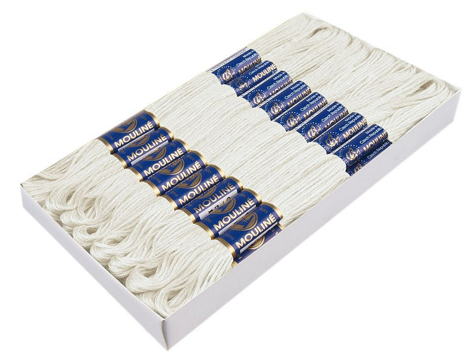 Fil de broderie en coton Mouliné, NITARNA Rép. Tchèque - 24pc