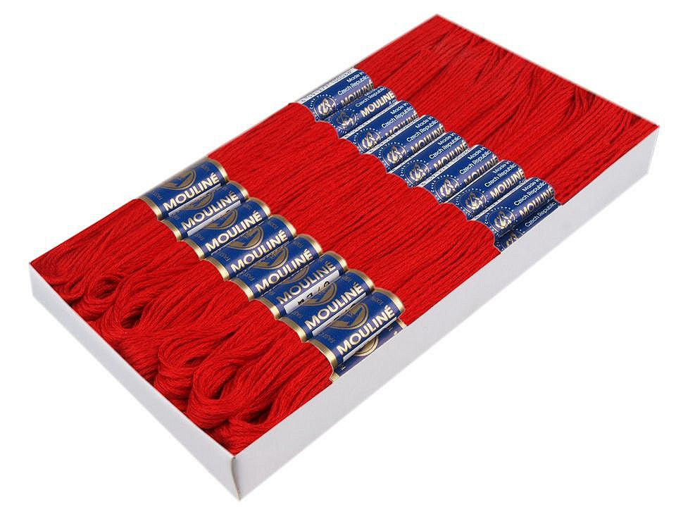 Fil de broderie en coton Mouliné, NITARNA Rép. Tchèque - 24pc