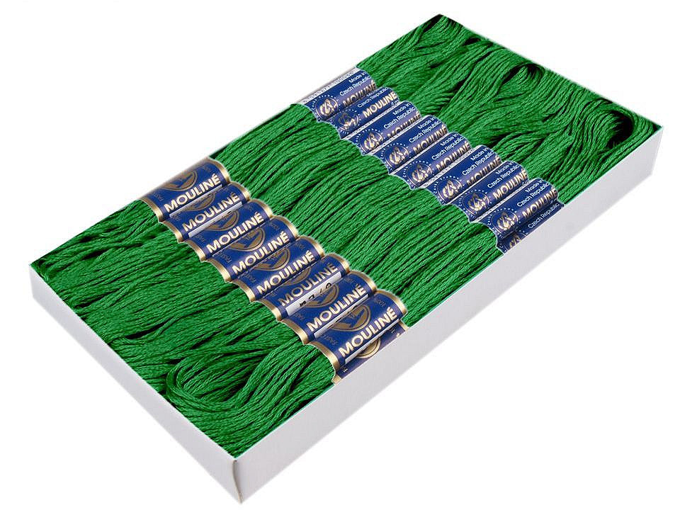 Fil de broderie en coton Mouliné, NITARNA Rép. Tchèque - 24pc