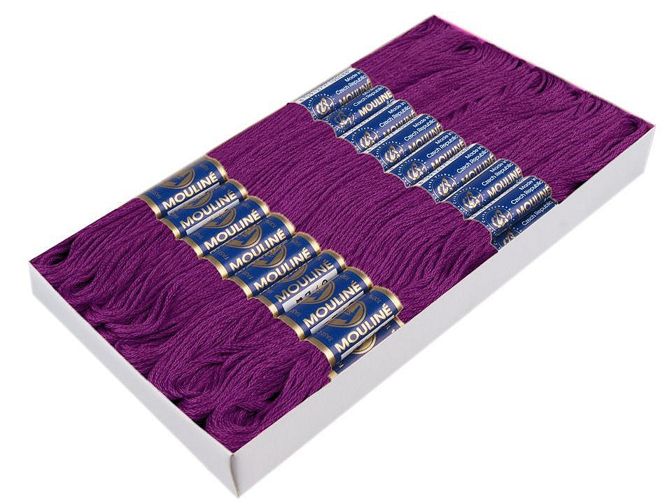Fil de broderie en coton Mouliné, NITARNA Rép. Tchèque - 24pc