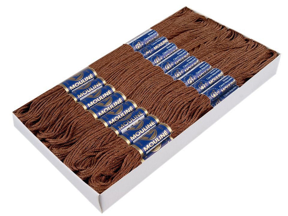 Fil de broderie en coton Mouliné, NITARNA Rép. Tchèque - 24pc