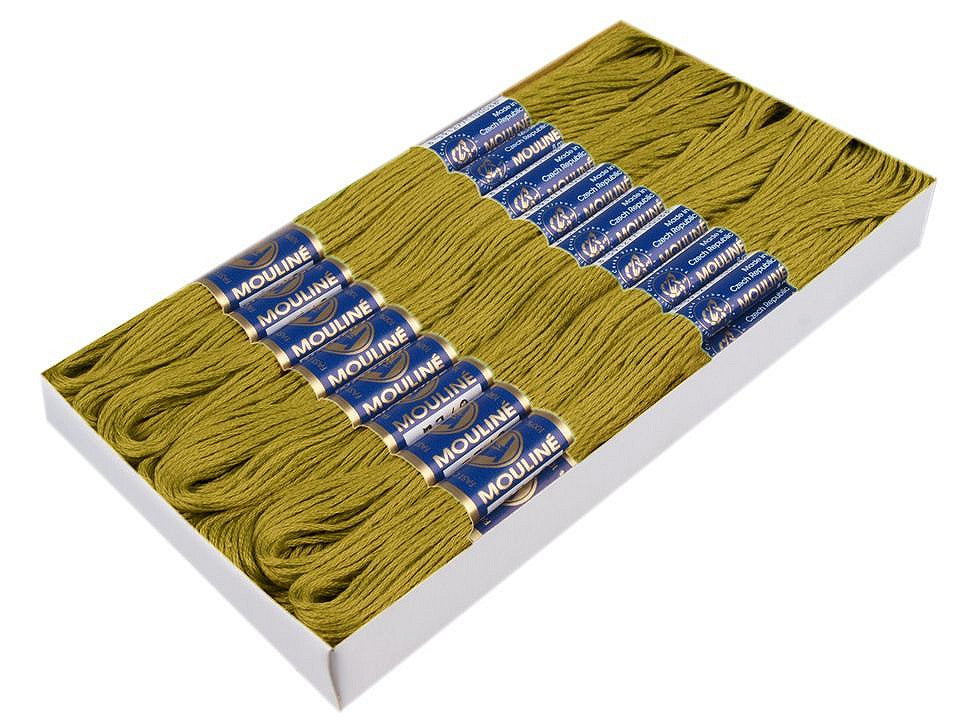 Fil de broderie en coton Mouliné, NITARNA Rép. Tchèque - 24pc