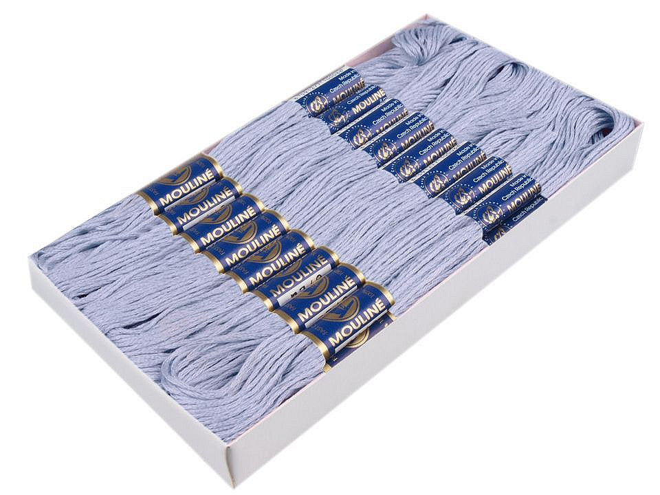 Fil de broderie en coton Mouliné, NITARNA Rép. Tchèque - 24pc