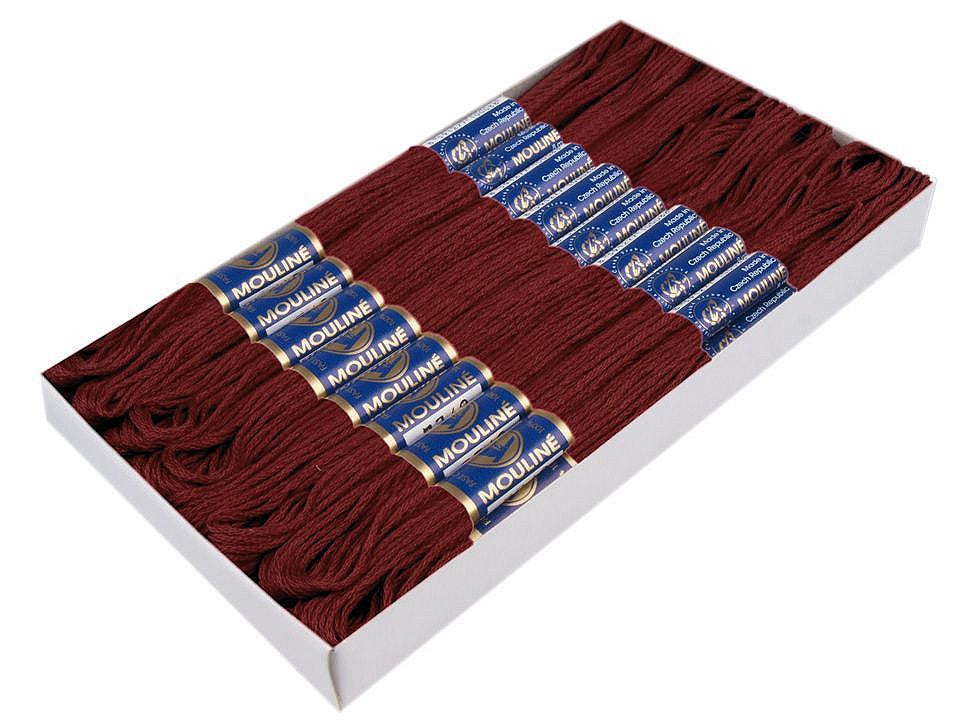 Fil de broderie en coton Mouliné, NITARNA Rép. Tchèque - 24pc