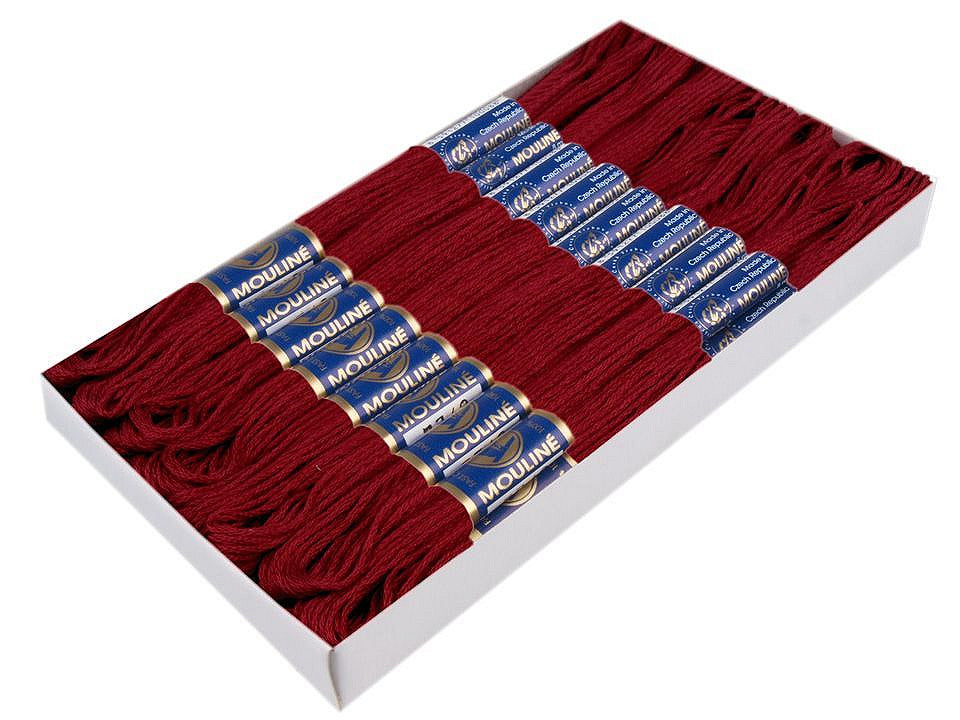 Fil de broderie en coton Mouliné, NITARNA Rép. Tchèque - 24pc