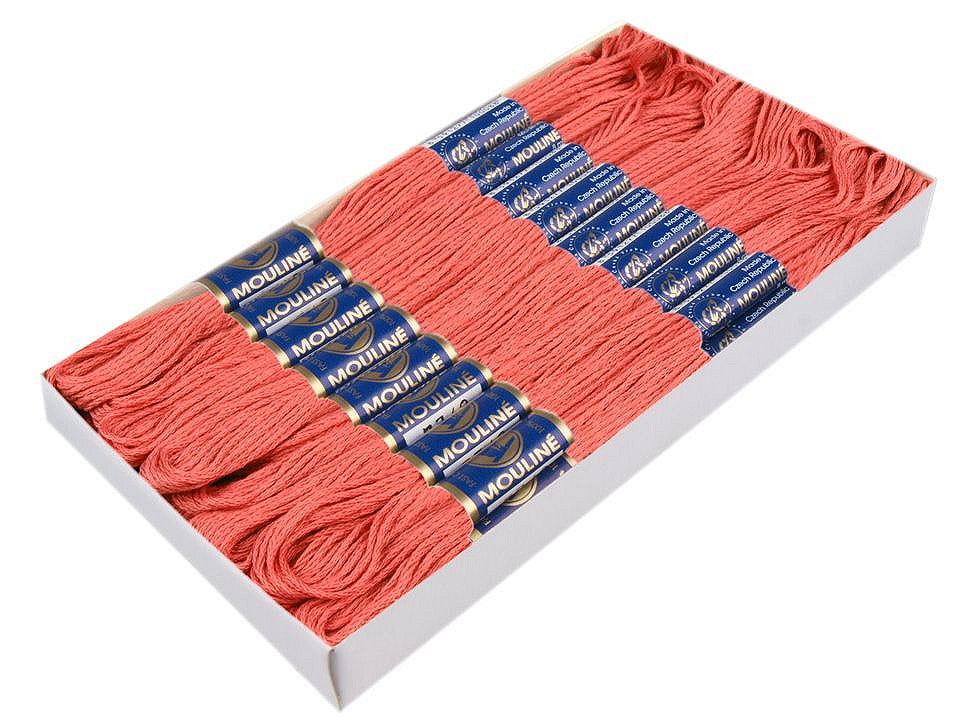 Fil de broderie en coton Mouliné, NITARNA Rép. Tchèque - 24pc