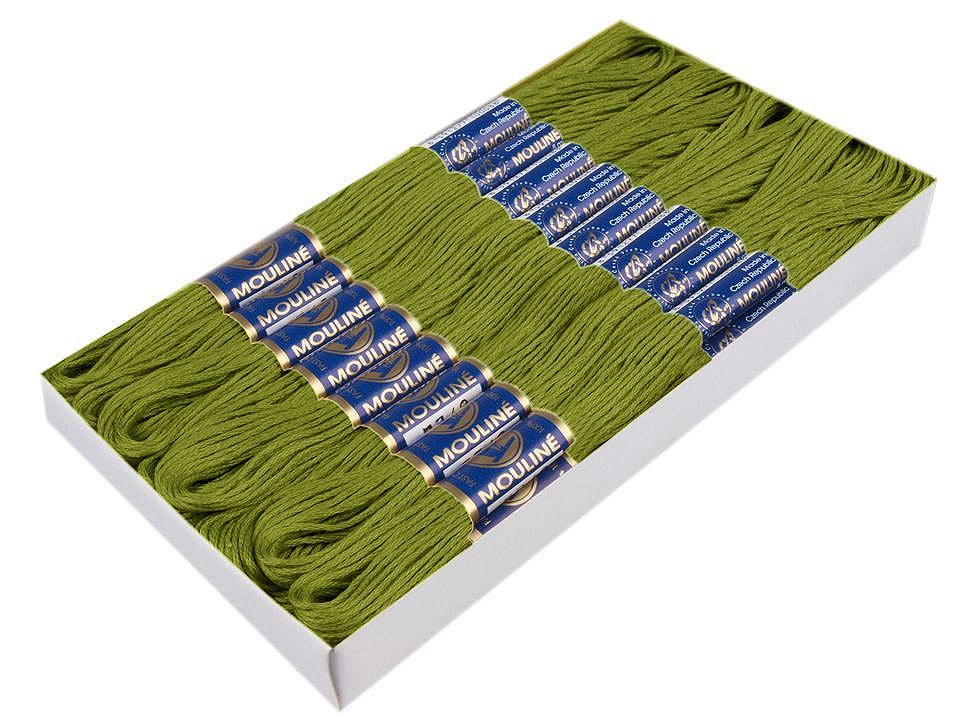 Fil de broderie en coton Mouliné, NITARNA Rép. Tchèque - 24pc