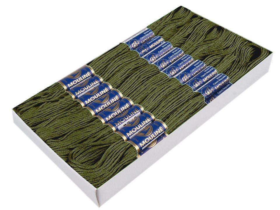 Fil de broderie en coton Mouliné, NITARNA Rép. Tchèque - 24pc