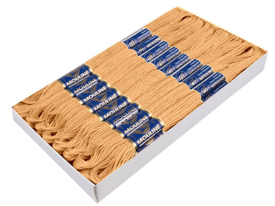 Fil de broderie en coton Mouliné, NITARNA Rép. Tchèque - 24pc