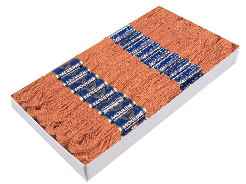 Fil de broderie en coton Mouliné, NITARNA Rép. Tchèque - 24pc