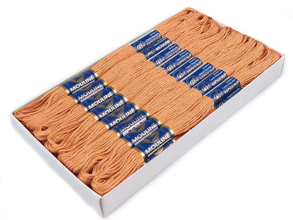Fil de broderie en coton Mouliné, NITARNA Rép. Tchèque - 24pc