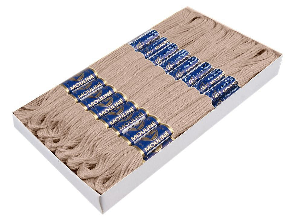 Fil de broderie en coton Mouliné, NITARNA Rép. Tchèque - 24pc