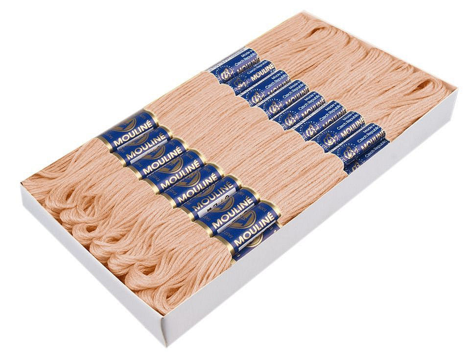 Fil de broderie en coton Mouliné, NITARNA Rép. Tchèque - 24pc