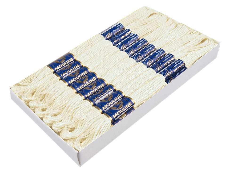 Fil de broderie en coton Mouliné, NITARNA Rép. Tchèque - 24pc