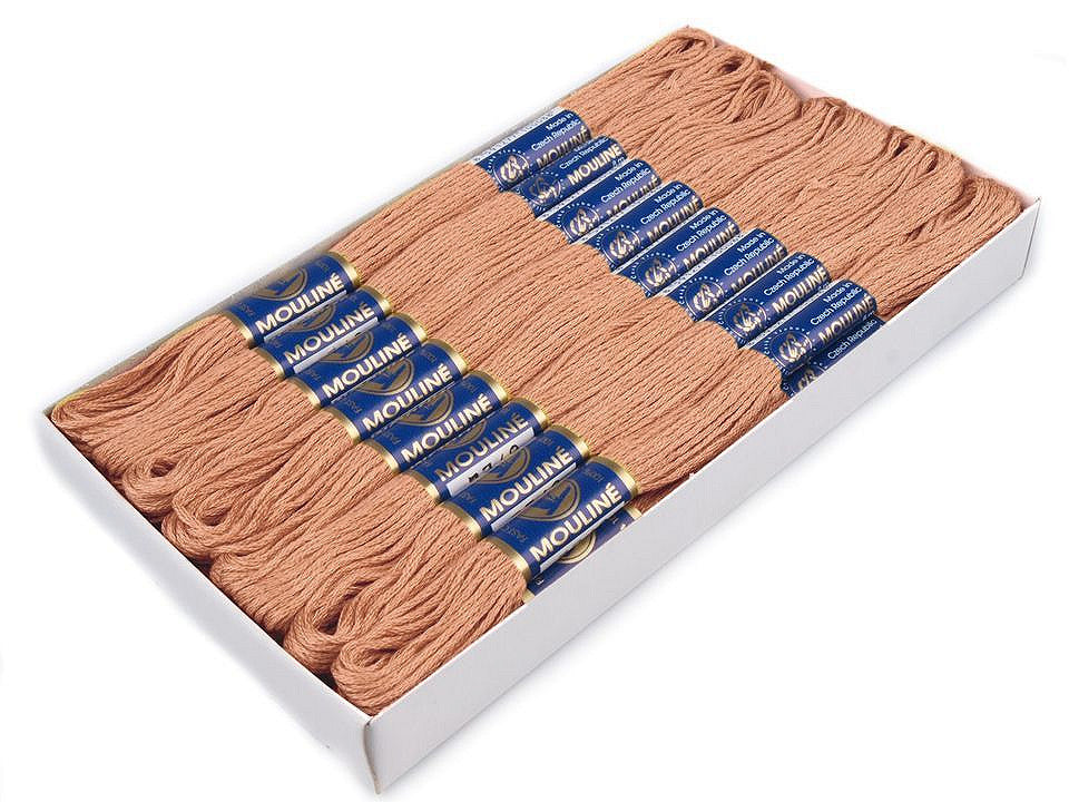 Fil de broderie en coton Mouliné, NITARNA Rép. Tchèque - 24pc