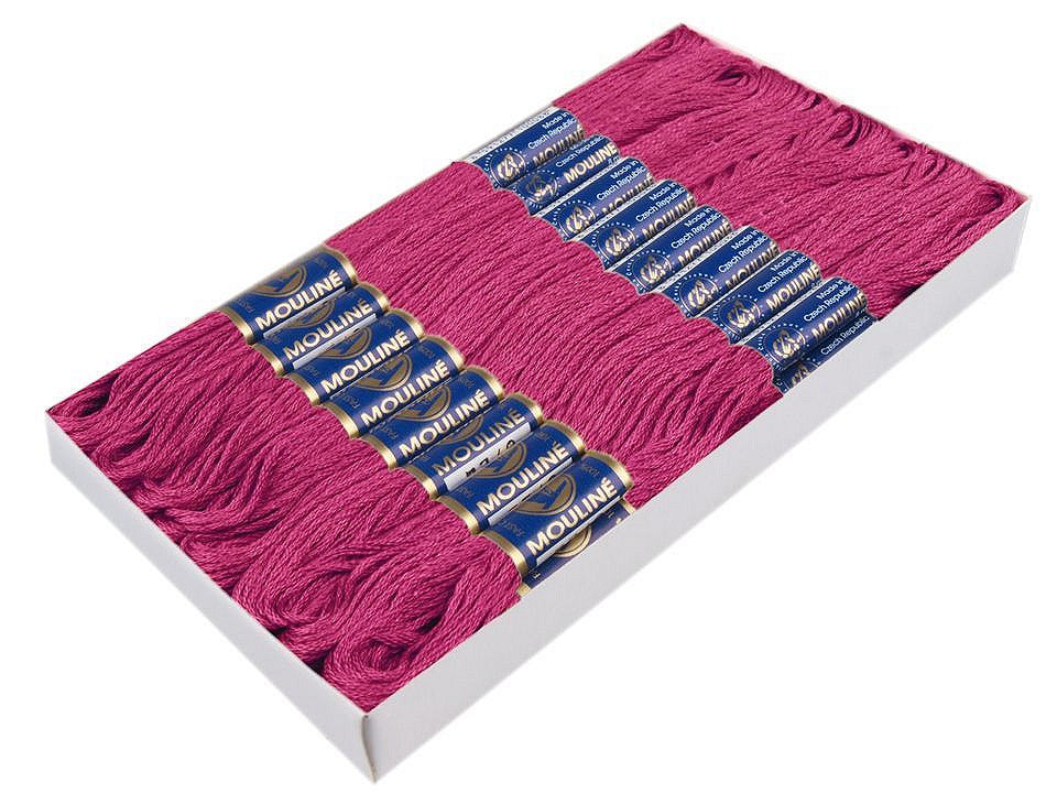 Fil de broderie en coton Mouliné, NITARNA Rép. Tchèque - 24pc