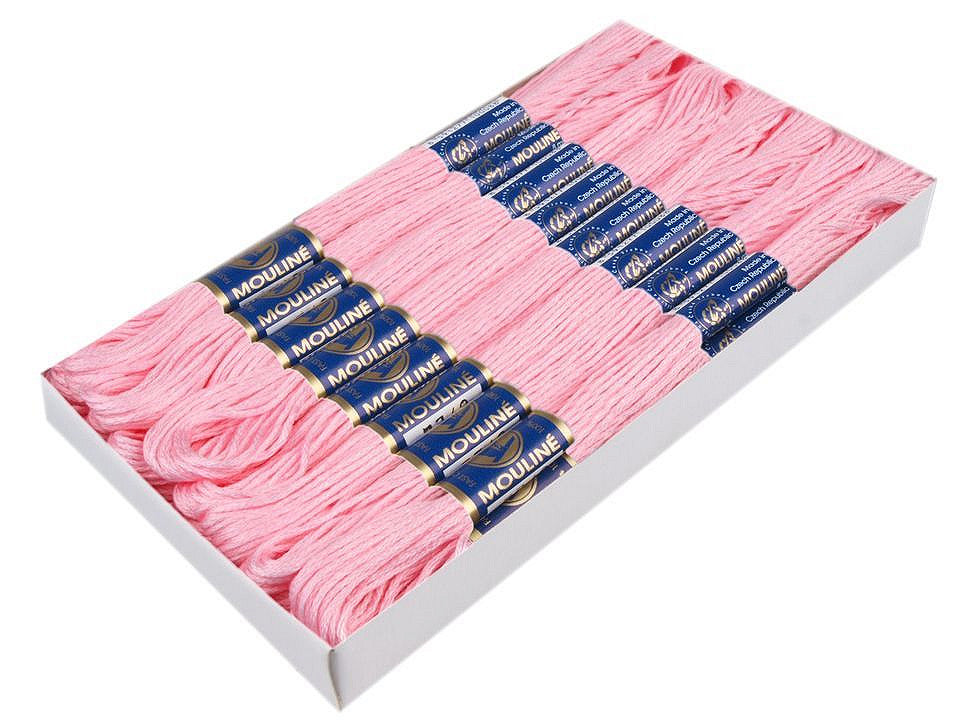 Fil de broderie en coton Mouliné, NITARNA Rép. Tchèque - 24pc