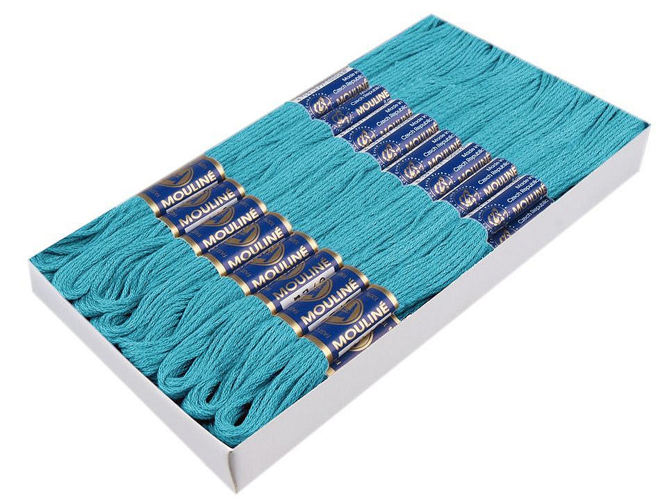 Fil de broderie en coton Mouliné, NITARNA Rép. Tchèque - 24pc