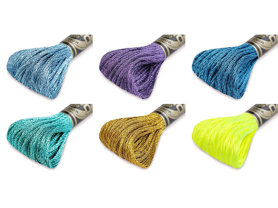 Fil de broderie DMC Mouliné, Effets lumineux - 1pc