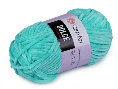 Fil à tricoter chenille YarnArt Dolce, 100 g - 1pc