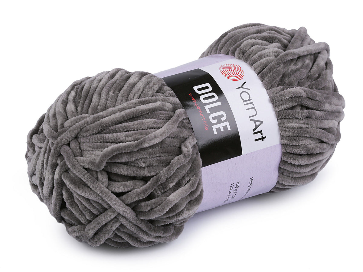 Fil à tricoter chenille YarnArt Dolce, 100 g - 1pc