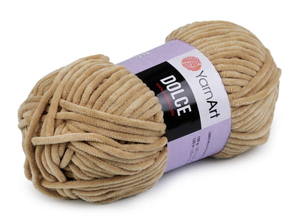 Fil à tricoter chenille YarnArt Dolce, 100 g - 1pc