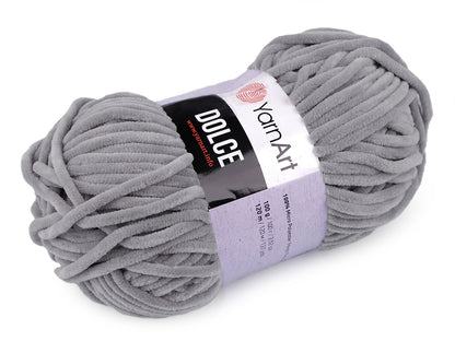 Fil à tricoter chenille YarnArt Dolce, 100 g - 1pc