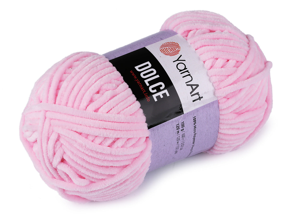 Fil à tricoter chenille YarnArt Dolce, 100 g - 1pc