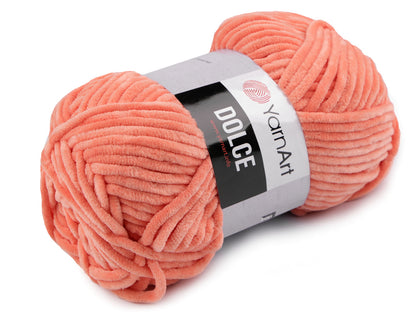 Fil à tricoter chenille YarnArt Dolce, 100 g - 1pc