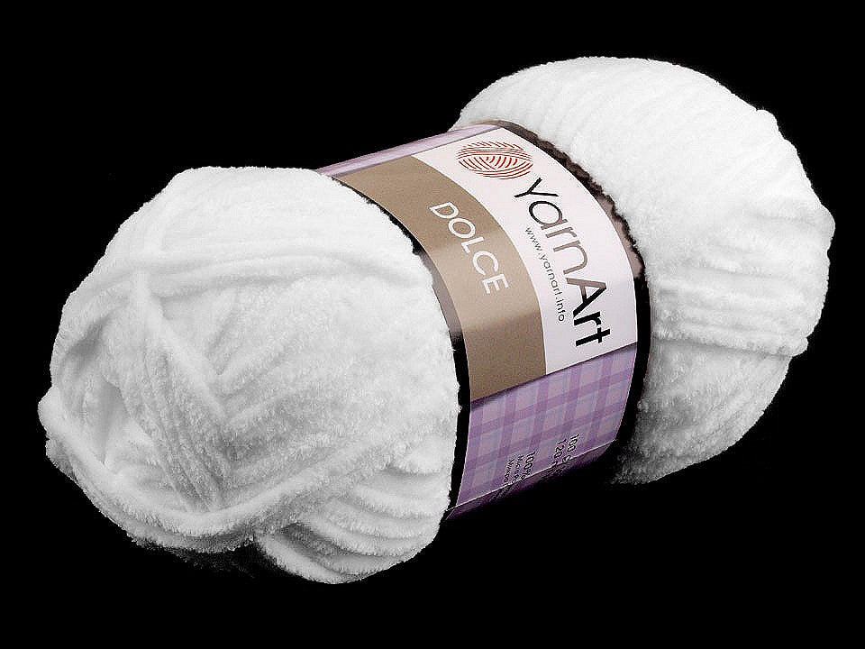 Fil à tricoter chenille YarnArt Dolce, 100 g - 1pc