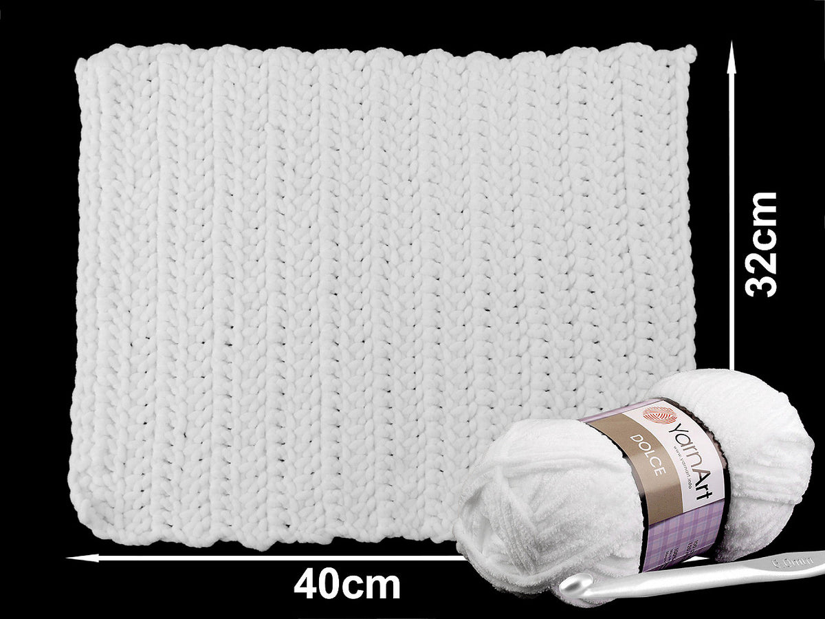 Fil à tricoter chenille YarnArt Dolce, 100 g - 1pc