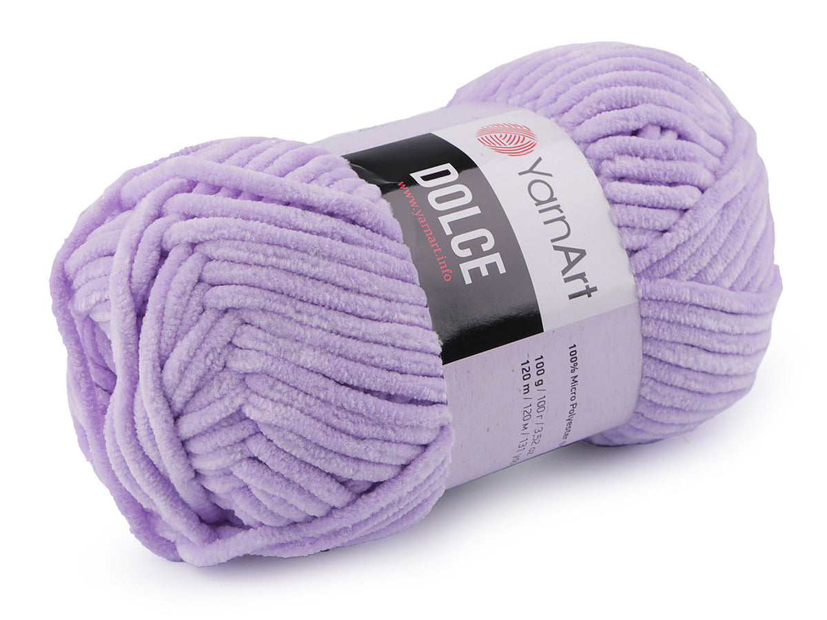 Fil à tricoter chenille YarnArt Dolce, 100 g - 1pc