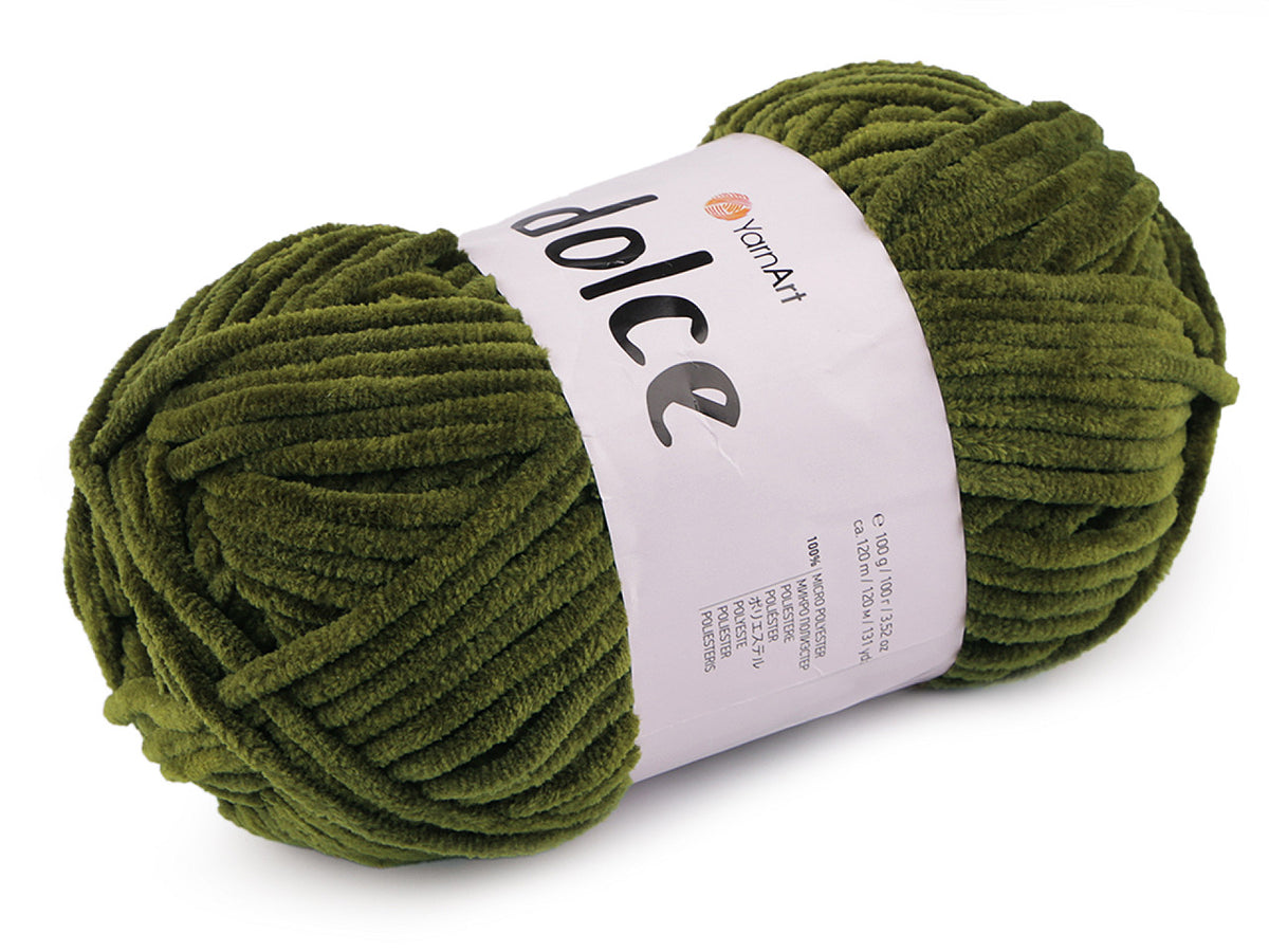 Fil à tricoter chenille YarnArt Dolce, 100 g - 1pc