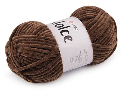 Fil à tricoter chenille YarnArt Dolce, 100 g - 1pc