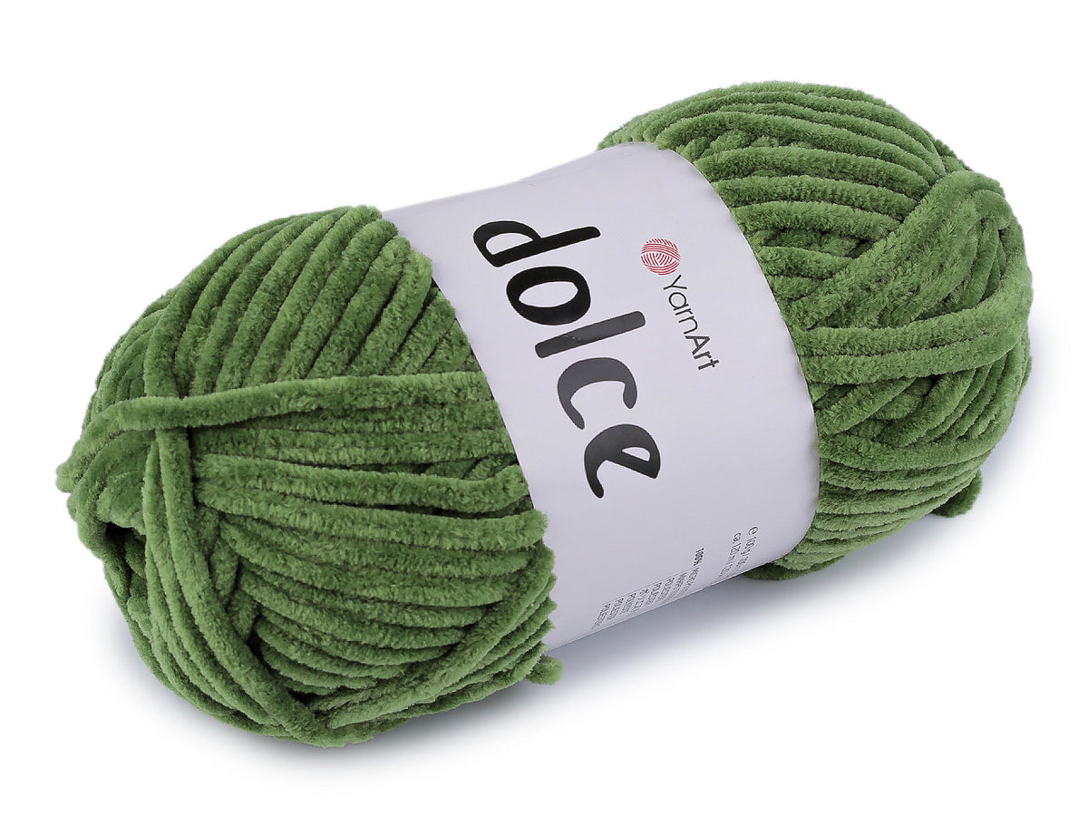 Fil à tricoter chenille YarnArt Dolce, 100 g - 1pc