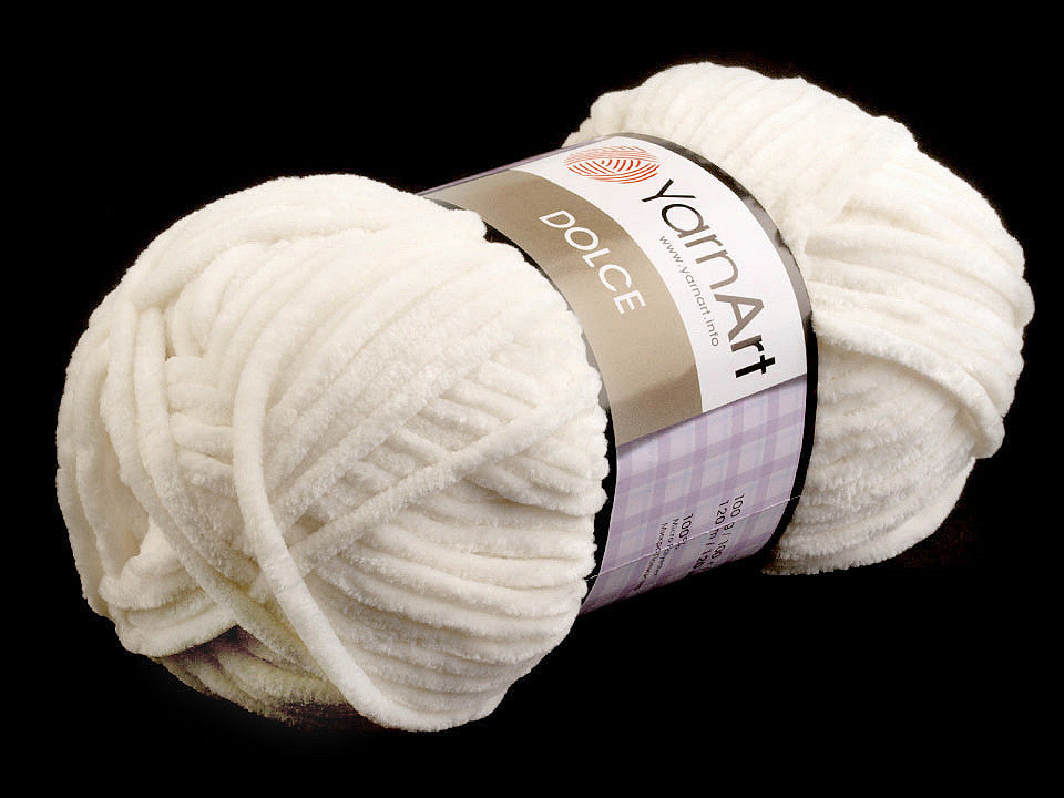 Fil à tricoter chenille YarnArt Dolce, 100 g - 1pc