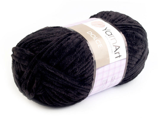 Fil à tricoter chenille YarnArt Dolce, 100 g - 1pc