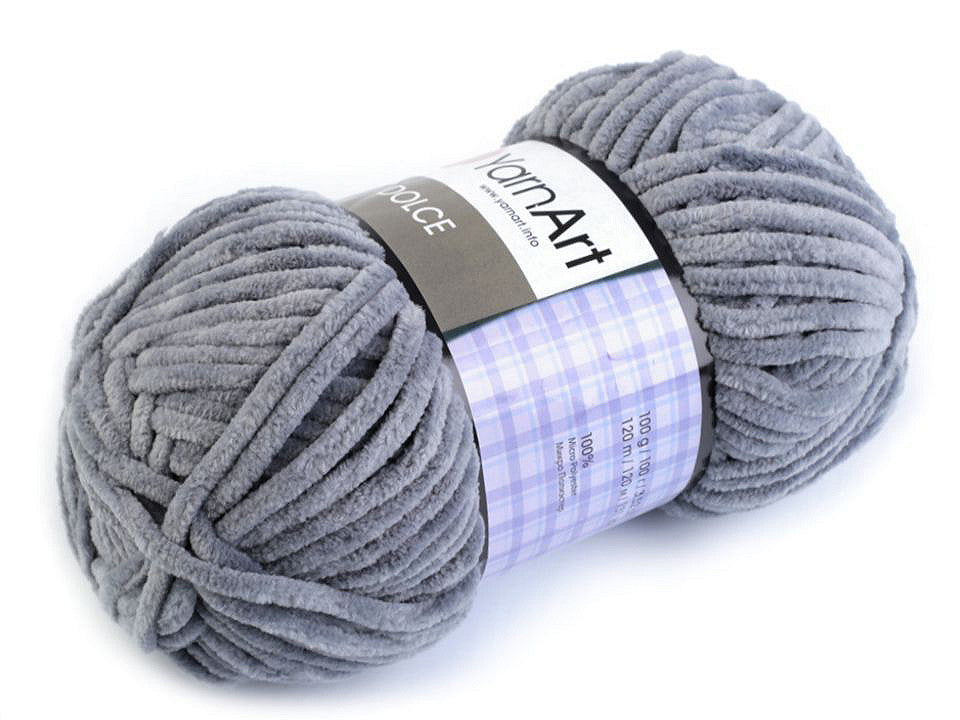 Fil à tricoter chenille YarnArt Dolce, 100 g - 1pc