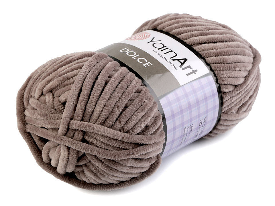 Fil à tricoter chenille YarnArt Dolce, 100 g - 1pc