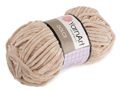 Fil à tricoter chenille YarnArt Dolce, 100 g - 1pc